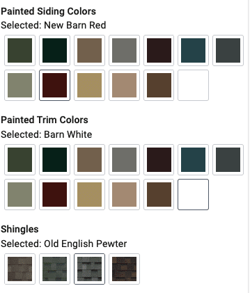 Garden Shed Color Options