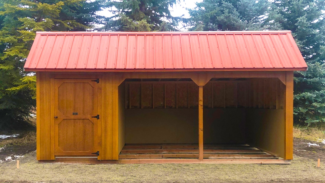 Small Horse Barn with Tack Room | Built and Delivered in Montana