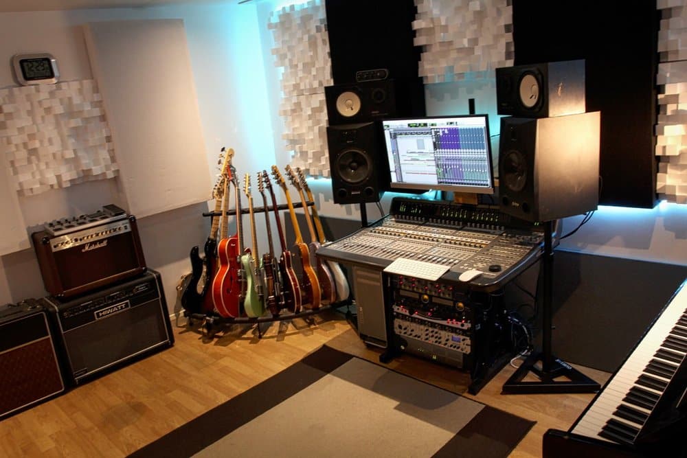 man cave shed music studio