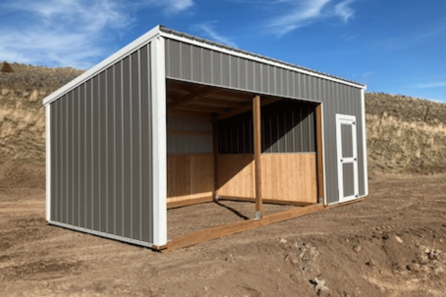 Small Horse Barn with Tack Room | Built and Delivered in Montana